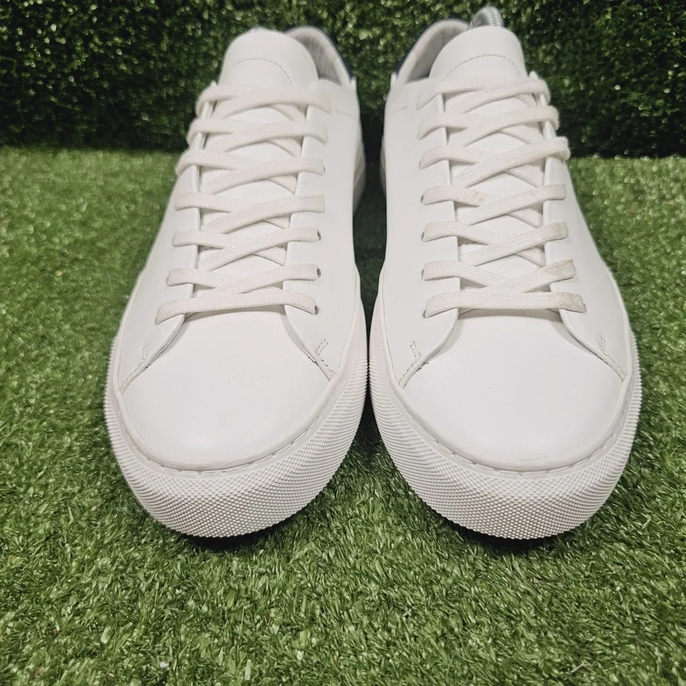 Beckett Simonon Reid Low Top White Leather Casual Sneakers Mens Size 9